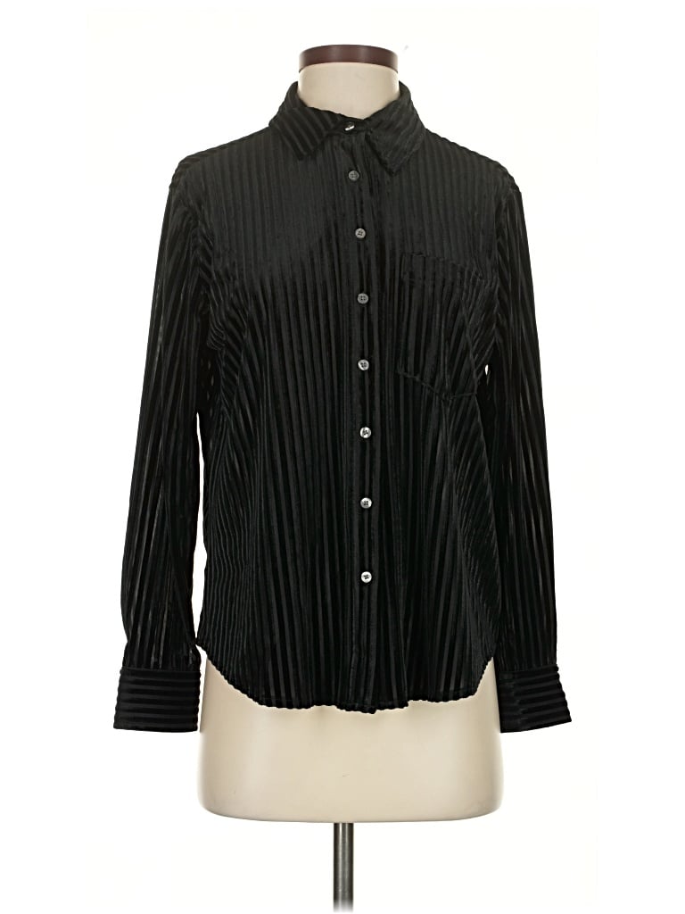 Gap Long Sleeve Blouse In Black