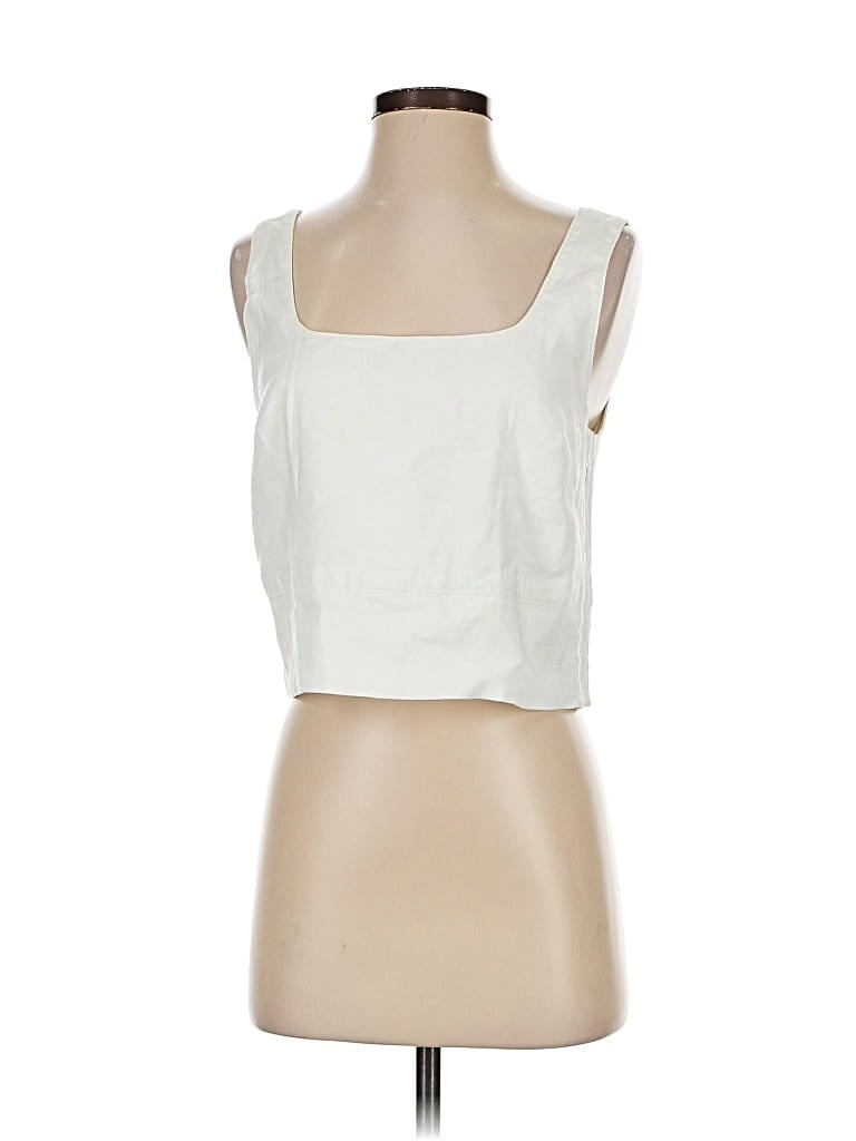 Pre-owned Everlane Sleeveless Top White Square Neckline Tops