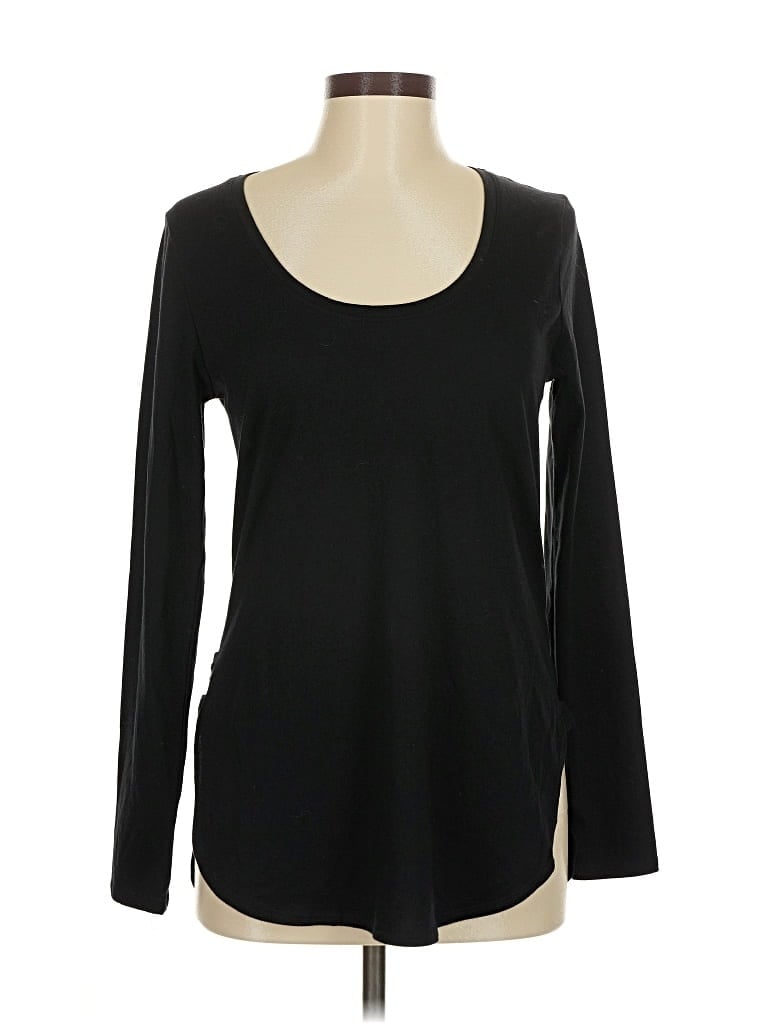 Pre-owned Fabletics Long Sleeve T-shirt In Black