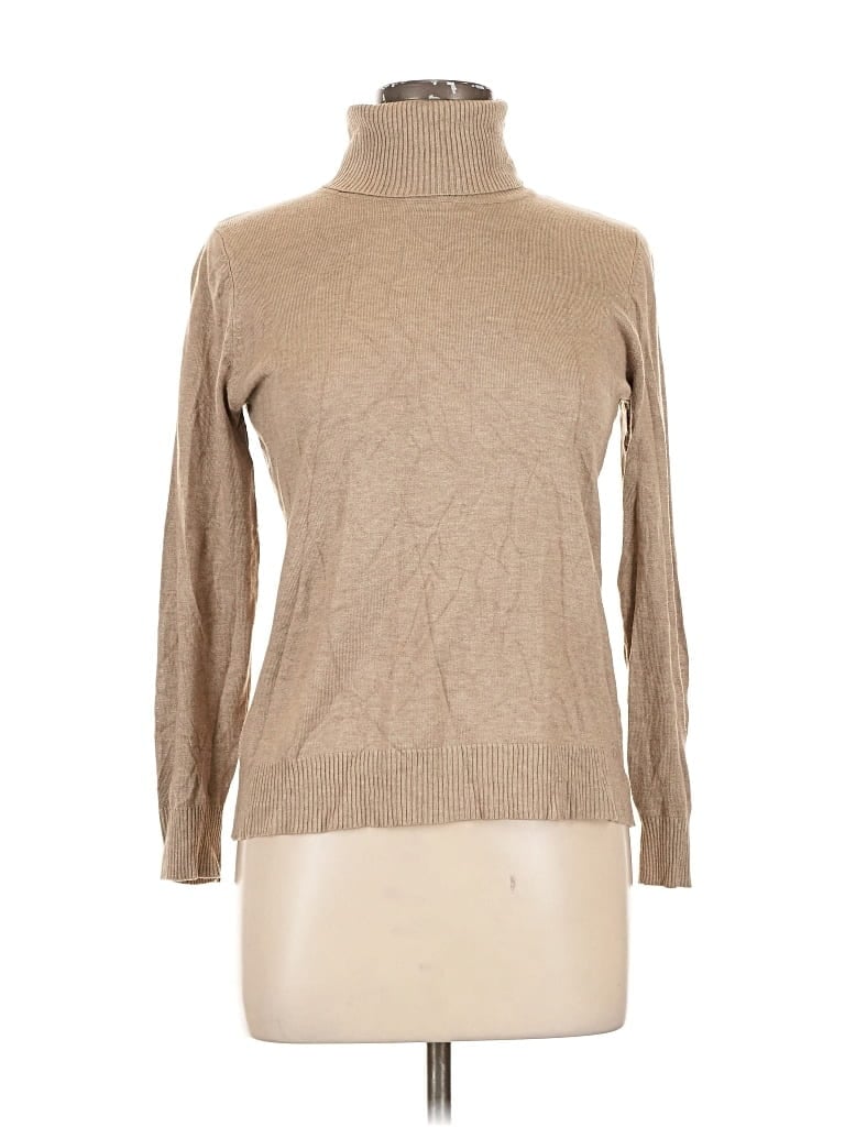 Pre-owned Joseph A Turtleneck Sweater In Brown