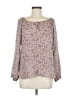 Gerard Darel Floral Purple Long Sleeve Blouse Size 8 (40) - photo 1