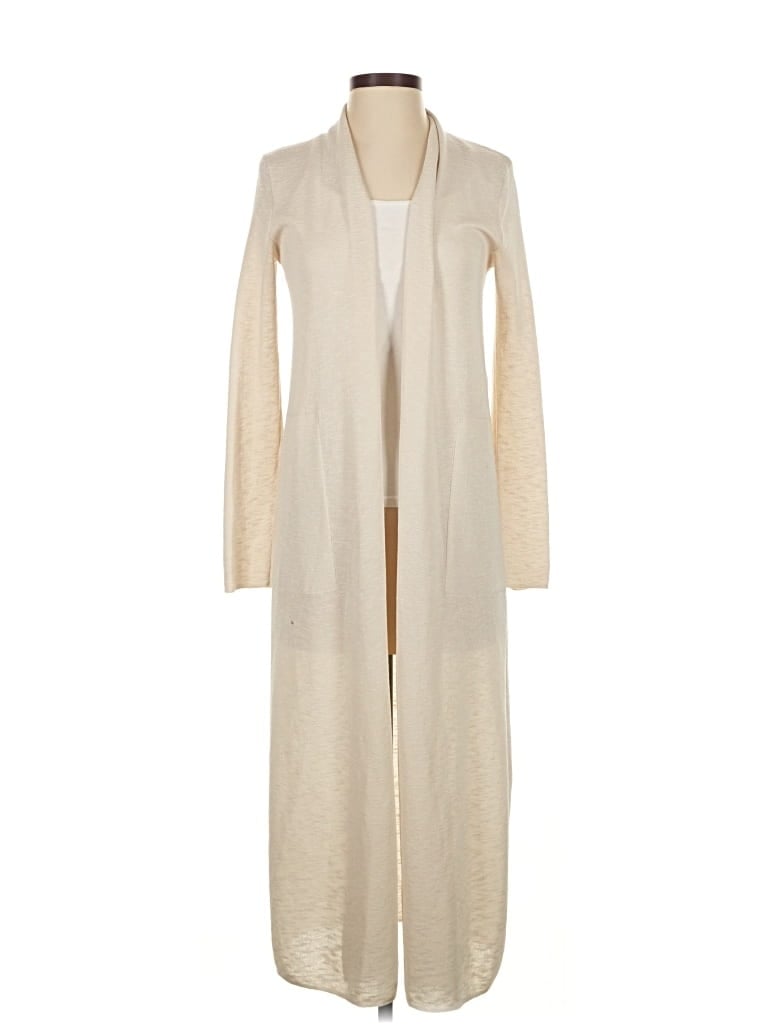 Pre-owned Babaton Cardigan Sweater In White