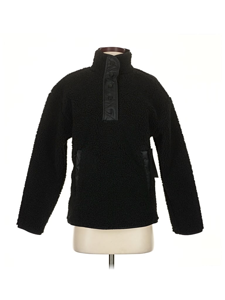 Athleta Fleece Jacket In Black