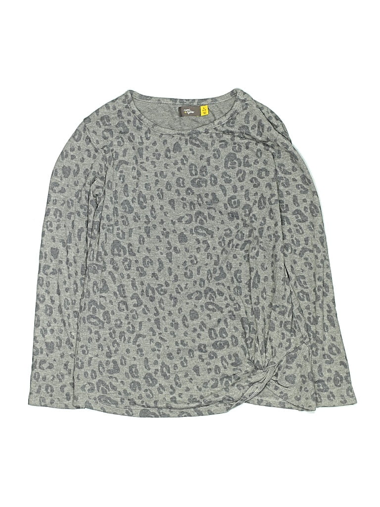Pre-owned Rumi + Ryder Kids' Long Sleeve T-shirt In Gray