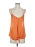 Blue Rain 100% Polyester Orange Sleeveless Blouse Size S - photo 1