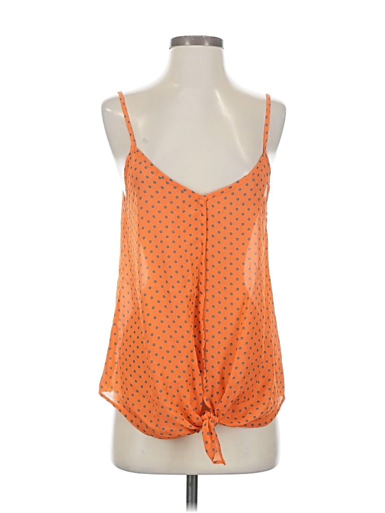 BLUE RAIN Pre-owned Sleeveless Blouse In Orange