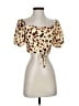 RESA Ivory Short Sleeve Blouse Size S - photo 1