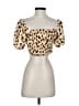 RESA Ivory Short Sleeve Blouse Size S - photo 2