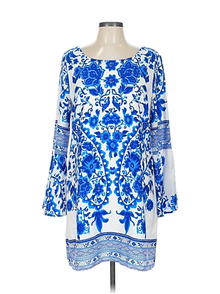 Pre-owned Pink Owl Casual Dress In Blue