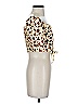 RESA Ivory Short Sleeve Blouse Size S - photo 4