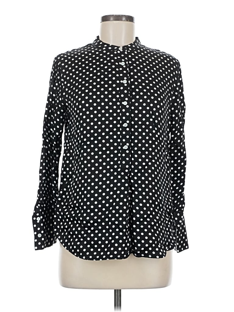 Pre-owned Everlane Long Sleeve Blouse In Black