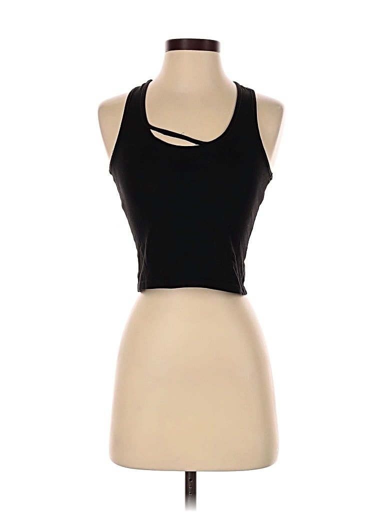 Pre-owned Unbranded Tank Top Black Halter Neckline Tops