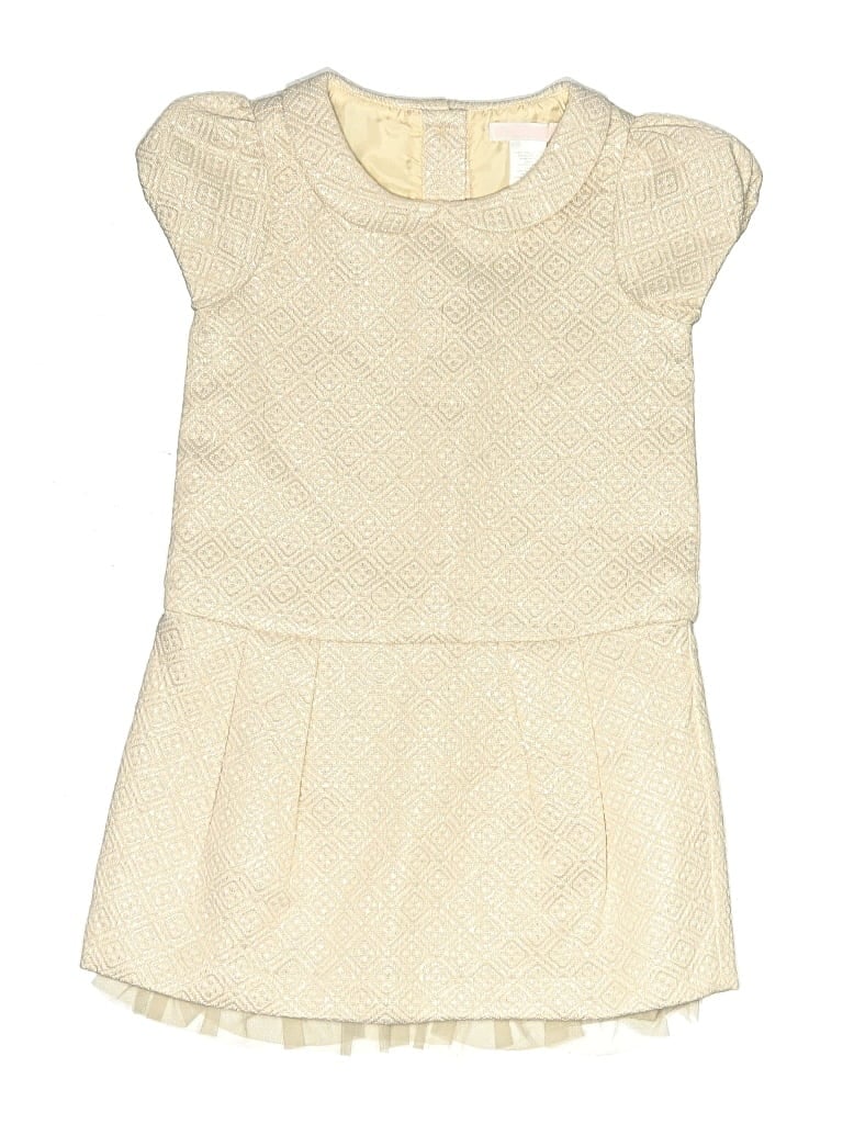 Pre-owned Janie And Jack Kids' Dress In White