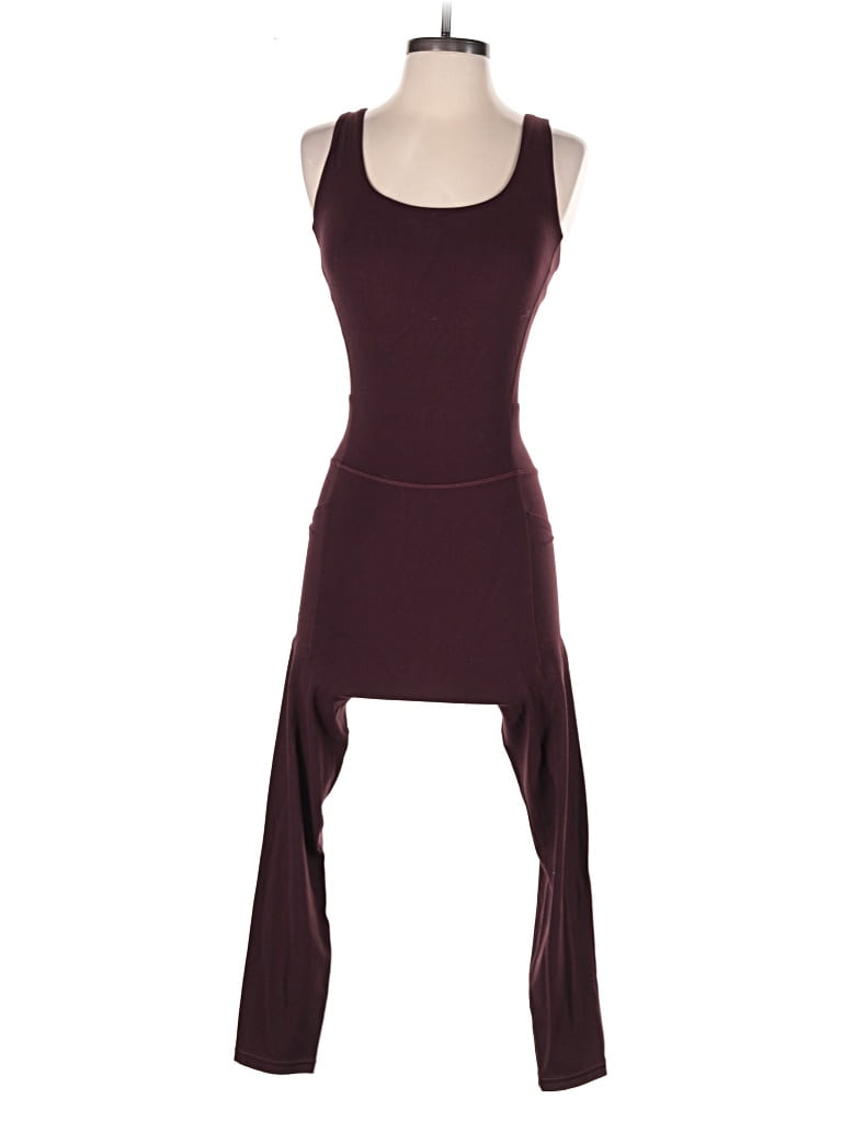 Pre-owned Athleta Jumpsuit In Burgundy
