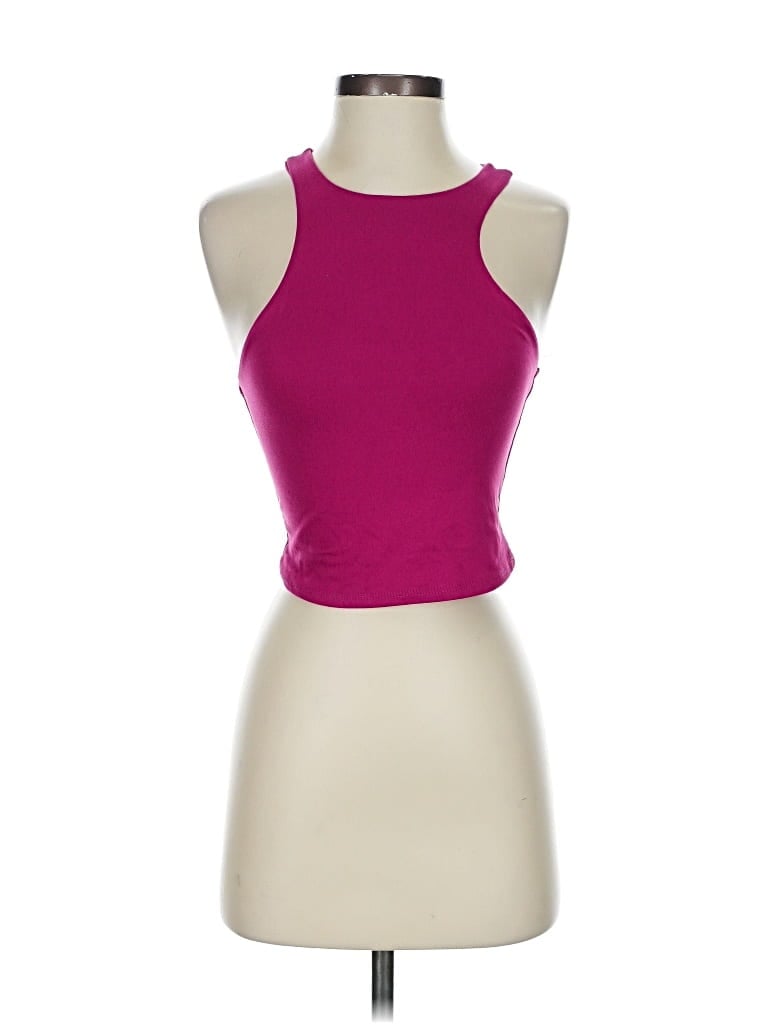 Pre-owned Sincerely Jules Tank Top Pink Halter Neckline Tops