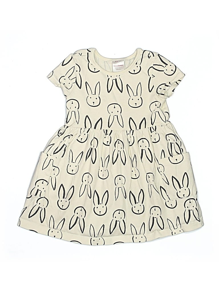Pre-owned Hanna Andersson Kids' Dress In White