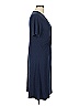 Unbranded Solid Blue Casual Dress Size L - photo 4