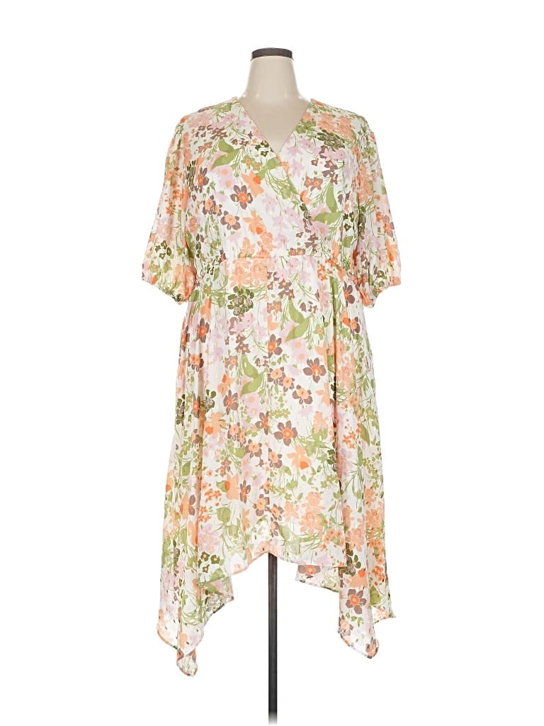 Pre-owned Assorted Brands Casual Dress In White