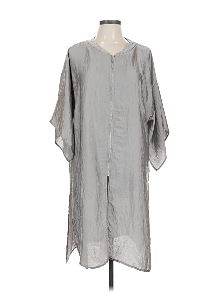 Pre-owned Zara W&b Collection Kimono In Gray