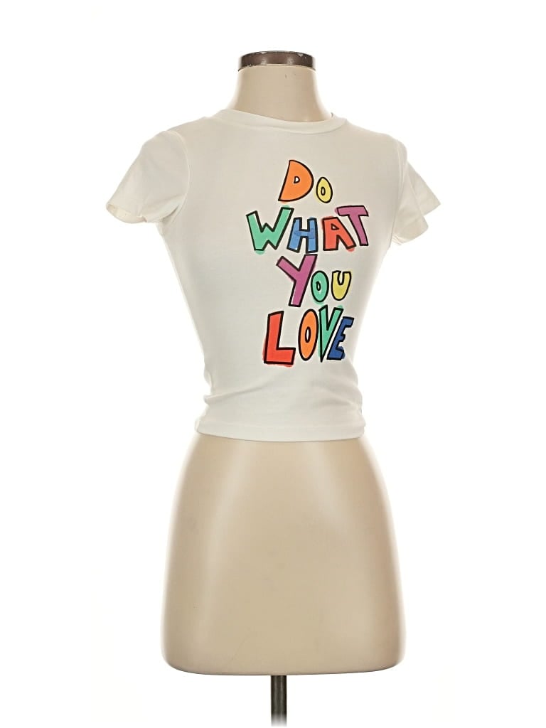 Pre-owned Princess Polly Sleeveless T-shirt In White