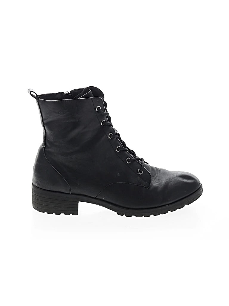 Pre-owned Sun + Stone Boots In Black