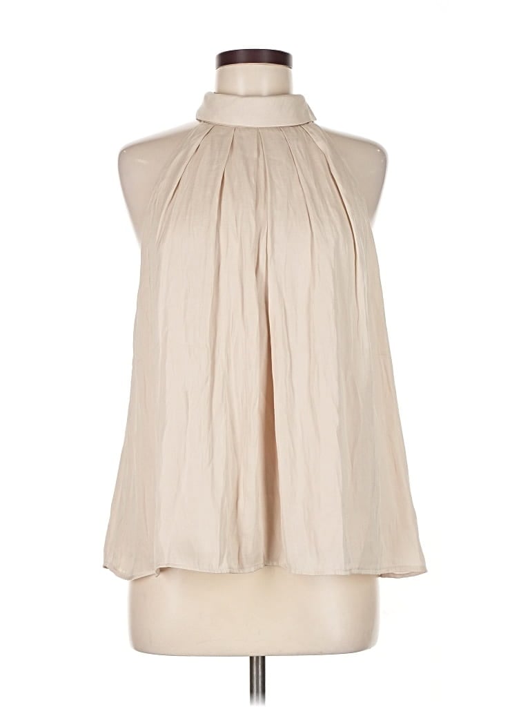 Banana Republic Factory Store Sleeveless Blouse In White