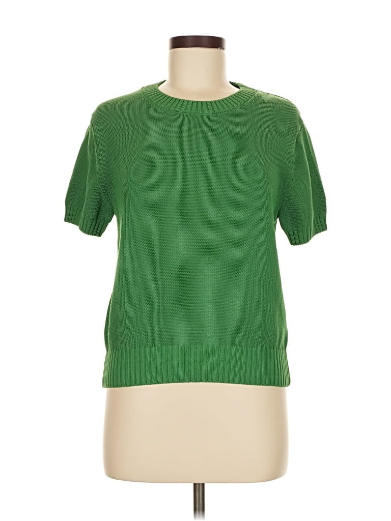 Pre-owned Ann Taylor Pullover Sweater In Green