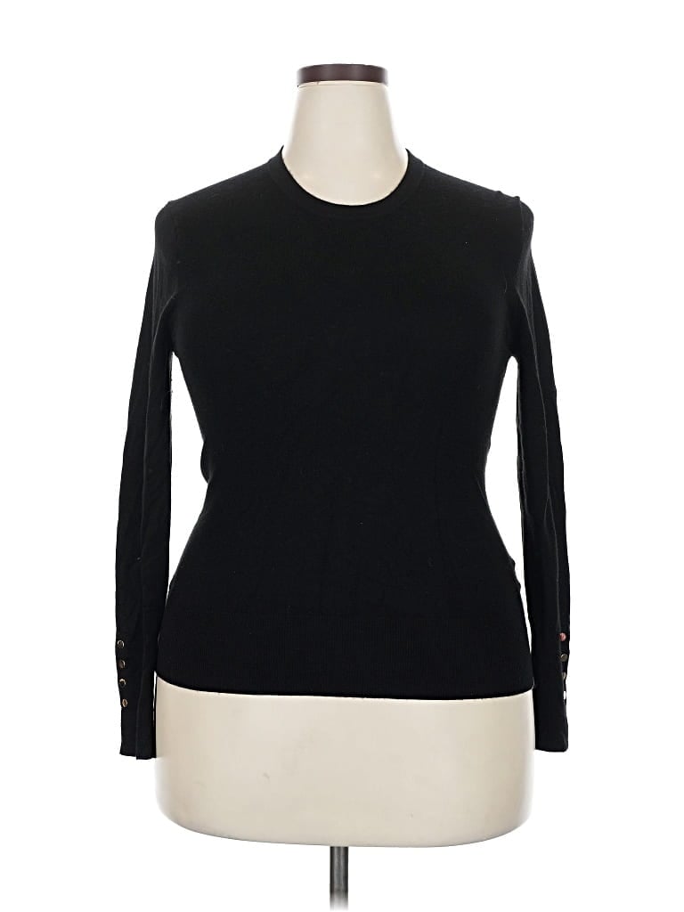 Pre-owned Zara Long Sleeve Top Black Turtleneck Tops