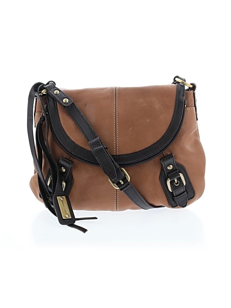 Pre-owned Lucky Brand Leather Crossbody Bag In Brown