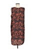 Caslon 100% Polyester Print Orange Cocktail Dress Size M - photo 2
