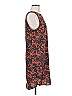 Caslon 100% Polyester Print Orange Cocktail Dress Size M - photo 4