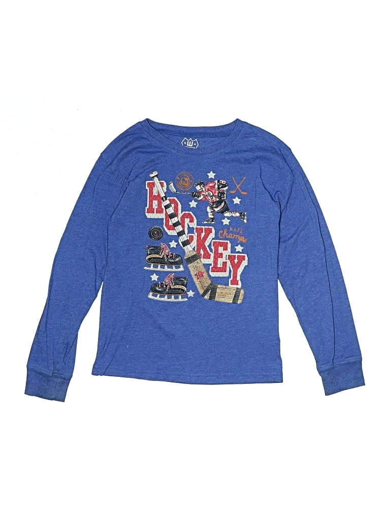 Pre-owned Wes & Willy Kids' Long Sleeve T-shirt In Blue