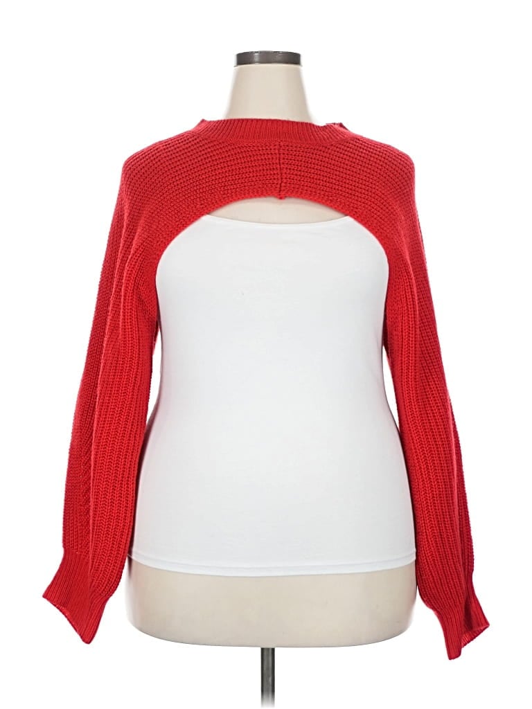 Pre-owned Unbranded Cardigan Sweater In Red
