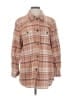 Ann Taylor LOFT 100% Cotton Plaid Brown Coat Size S - photo 1