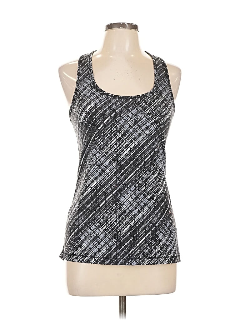 Pre-owned 90 Degree By Reflex Tank Top Gray Halter Neckline Tops