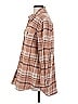 Ann Taylor LOFT 100% Cotton Plaid Brown Coat Size S - photo 5