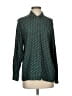 Rena Rowan 100% Rayon Polka Dots Green Long Sleeve Blouse Size 4 - photo 1