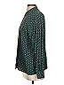 Rena Rowan 100% Rayon Polka Dots Green Long Sleeve Blouse Size 4 - photo 5
