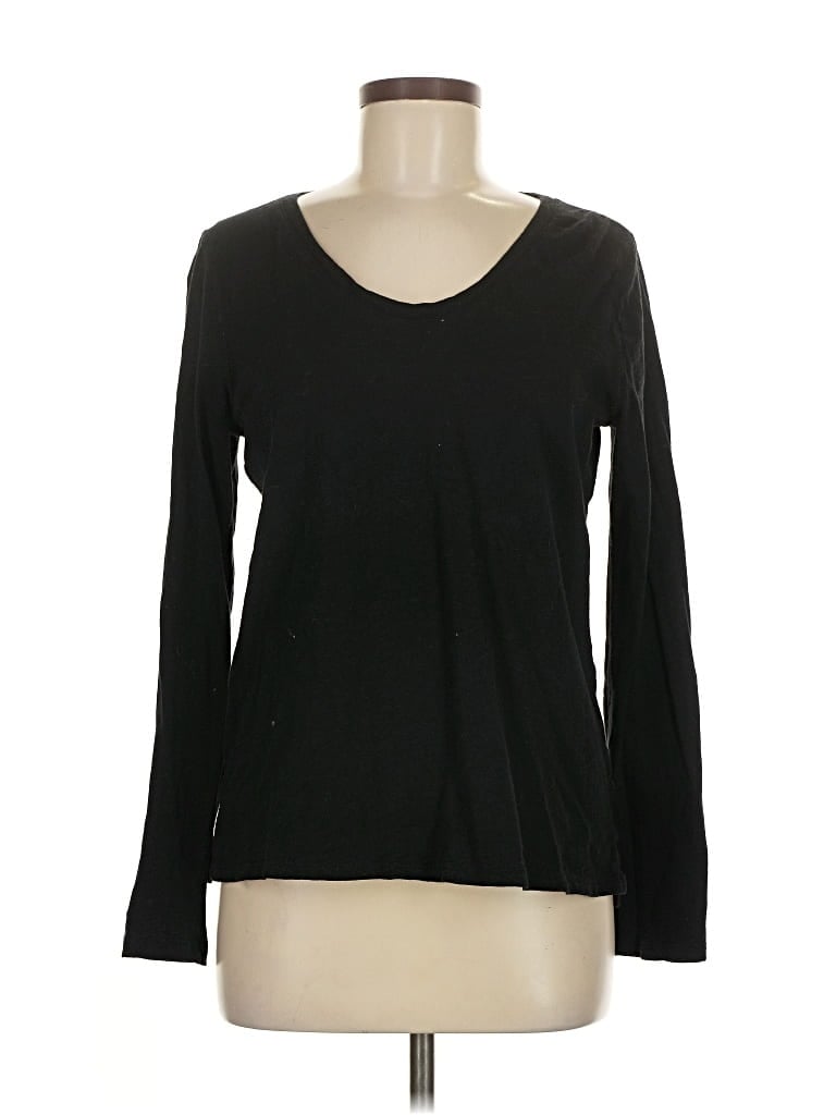 Pre-owned Gap Long Sleeve T-shirt In Black
