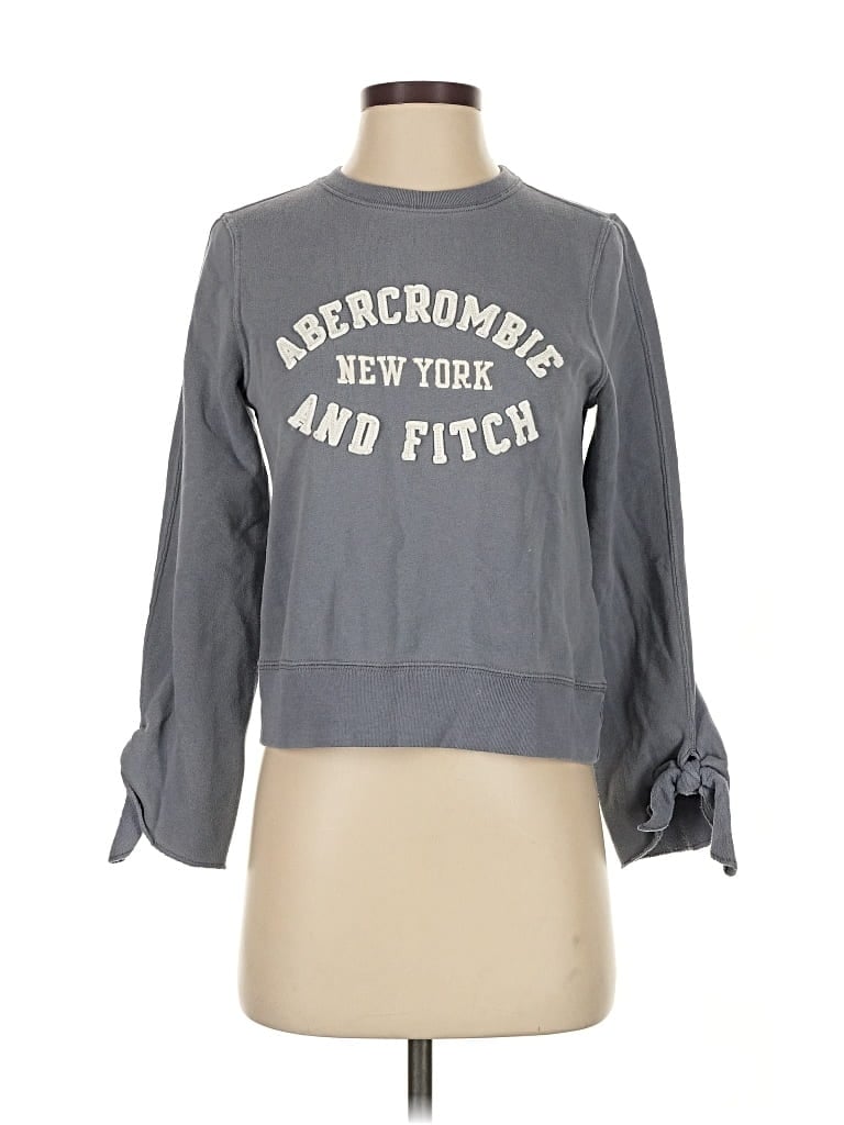 Pre-owned Abercrombie & Fitch Sweatshirt In Gray