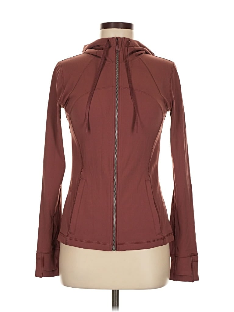 Pre-owned Lululemon Athletica Jacket In Burgundy