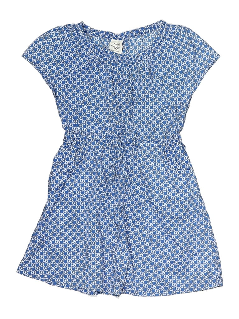 Pre-owned Mini Boden Kids' Dress In Blue