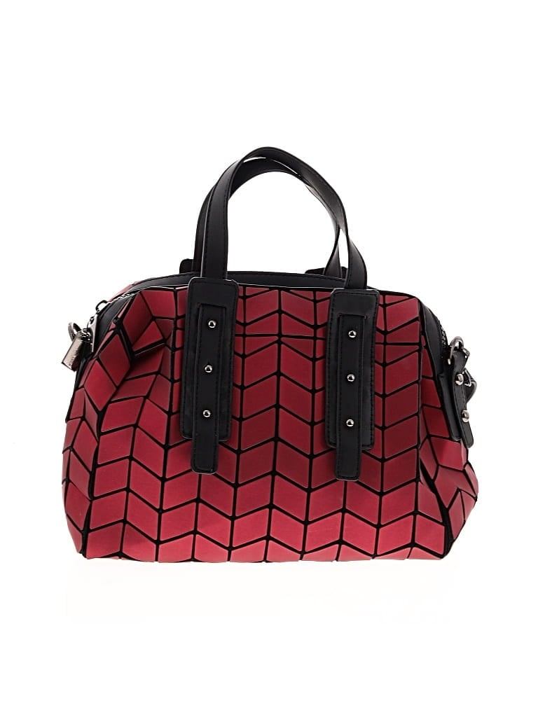 Pre-owned Patrizia Luca Satchel In Burgundy