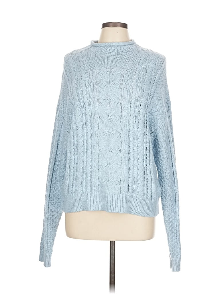 Pre-owned J.crew Factory Store Pullover Sweater In Blue