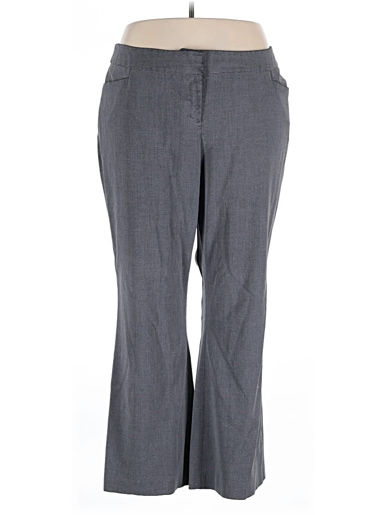Pre-owned Lane Bryant Dress Pants In Gray