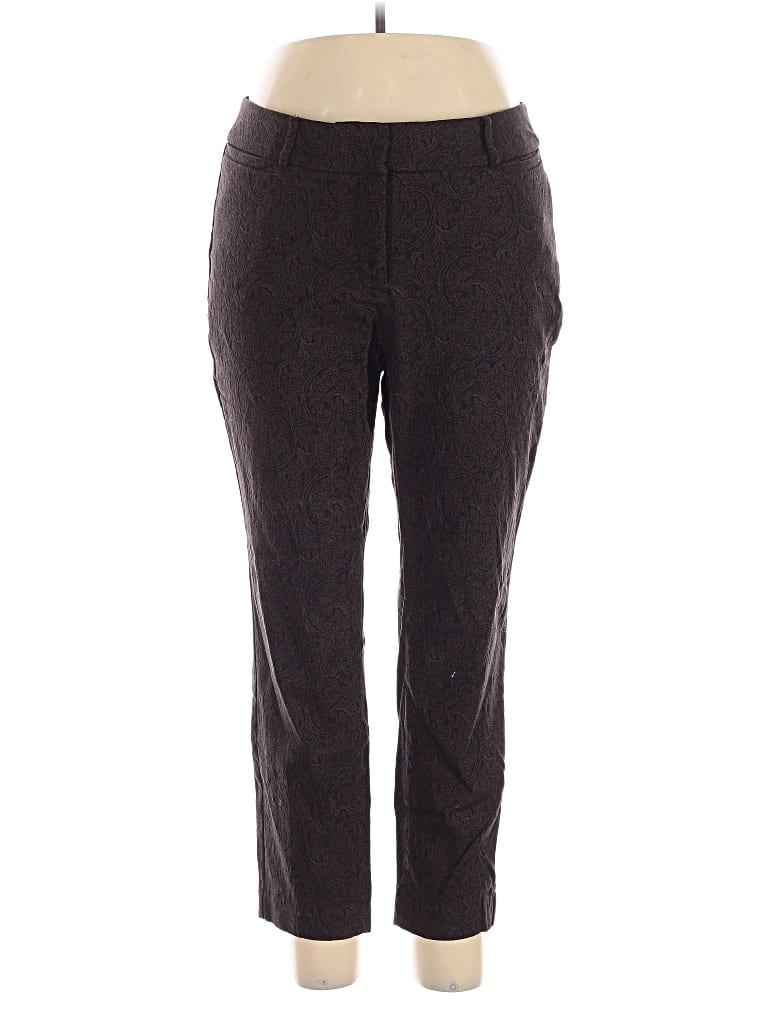 Pre-owned Lane Bryant Dress Pants In Brown