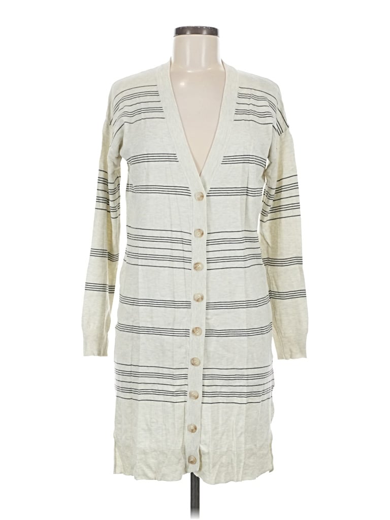 Pre-owned Heartloom Cardigan Sweater In White