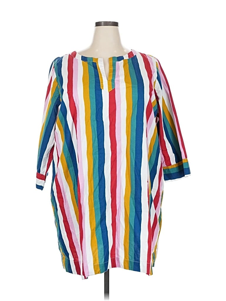 Pre-owned Printfresh 3/4 Sleeve T-shirt In Blue