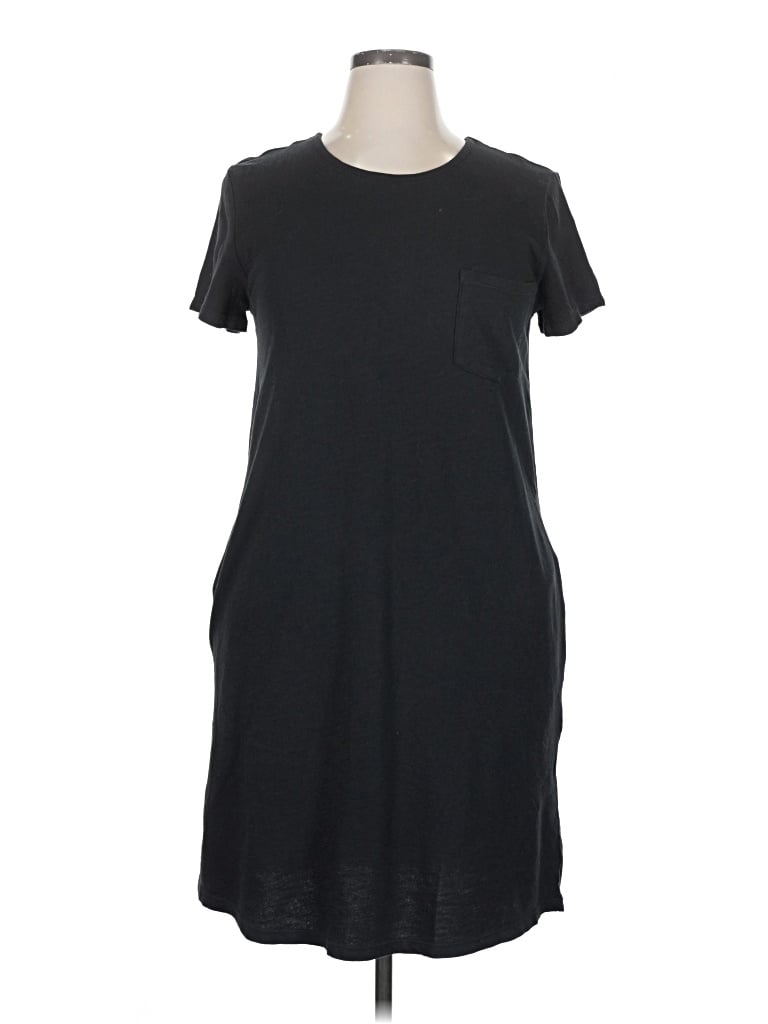 Style & Co Casual Dress In Black