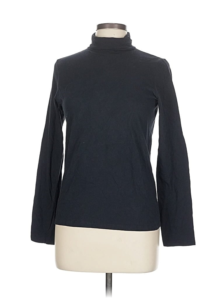 Pre-owned Everlane Long Sleeve Turtleneck In Black